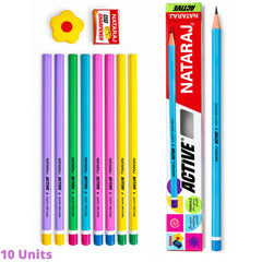 Nataraj Active Pencils - Pack of 10 Pencil