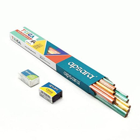Apsara Triga Extra Dark Pencil - Pack of 10 Pencils