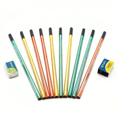 Apsara Triga Extra Dark Pencil - Pack of 10 Pencils