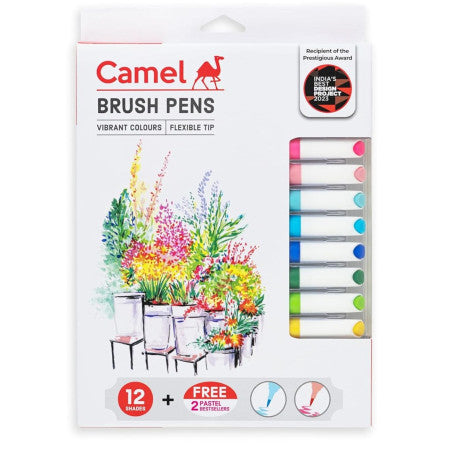 Camlin Brush Pen - 14 Shades Mrp-200