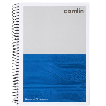 Camlin Premio A4 Spiral Notebook - 29.7 X 21cm 300 Page, Single Line 64gsm (1152703300)