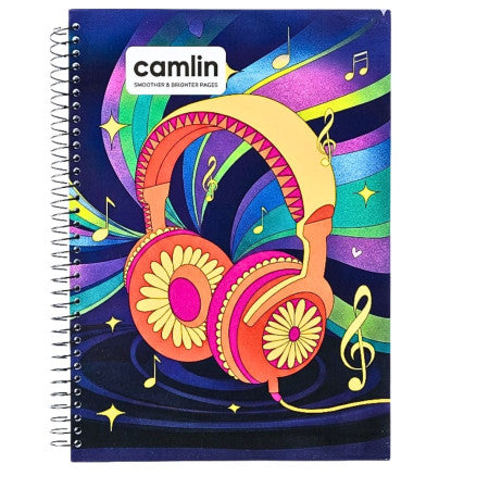 Camlin A4 Spiral Notebook - 29.7 X 21cm 360 Page, Unruled 57gsm (1152601360)