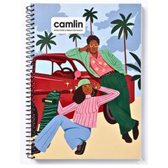 Camlin A4 Spiral Notebook - 29.7 X 21cm 360 Page, Single Line, 57gsm (1152603360)