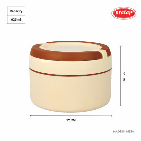 Pratap- 2 pcs Vienna Insulated Tiffin -625 ml -(HLS-48)