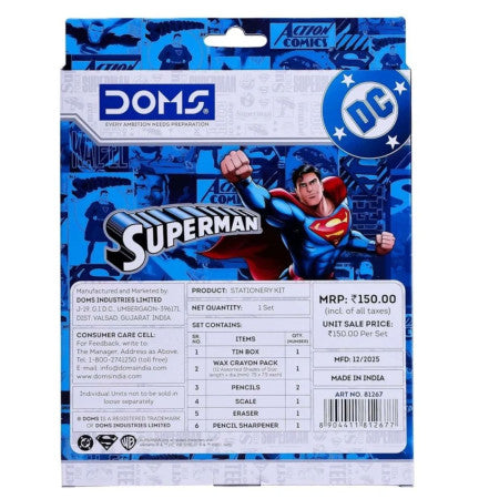 Doms Superman Stationery Kit