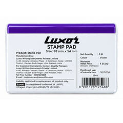 Luxor-2548 Stamp Pad (Small) Violet Ink