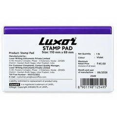 Luxor-2549 Stamp Pad(Medium) Violet-ink
