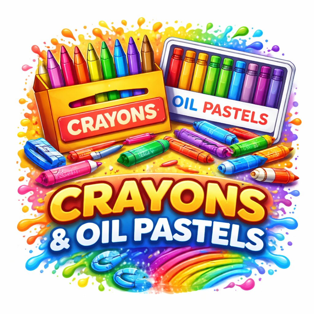 Crayons and Oil Pastels