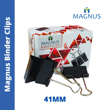 Magnus Binder Clips (Black) - 41mm (1205)