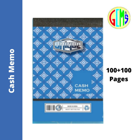 Unique Cash Memo - 100+100 Pages