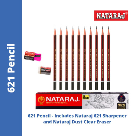 Nataraj 621 Pencils - Pack of 10 Pencil