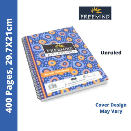 Freemind A4 Register - Spiral, Unruled, 400 Pages, 29.7x21cm (704921)