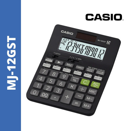Casio MJ-12GST Desktop Check & Correct GST Calculator