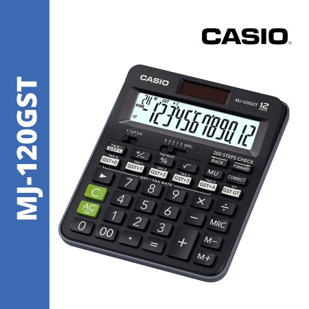 Casio MJ-120GST Desktop Check & Correct GST Calculator