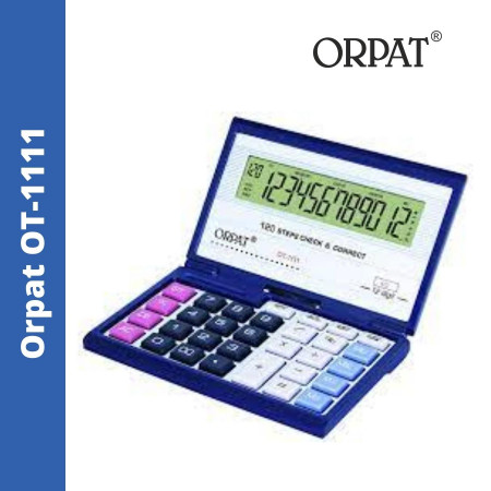 Orpat OT-1111 Check & Correct Calculator (12 Digit) LCD Display