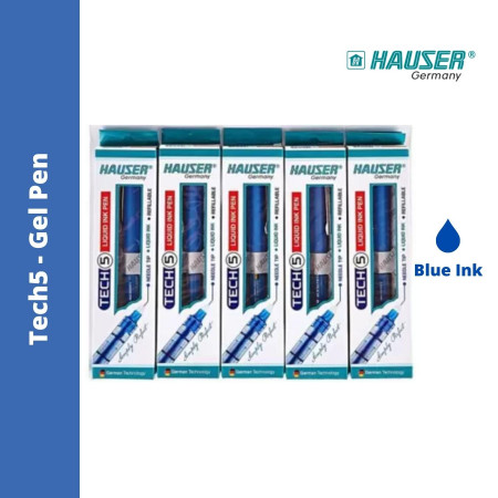 Hauser Tech 5 Liquid Ink Pen - Blue