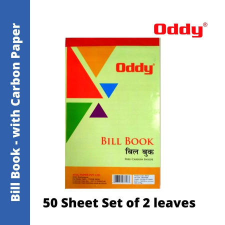Oddy Bill Book with Carbon - 50 Pages Set of 2 leaves (BB-01)