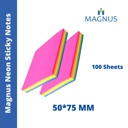 Magnus Sticky Notes 50x75mm - Neon (1312)