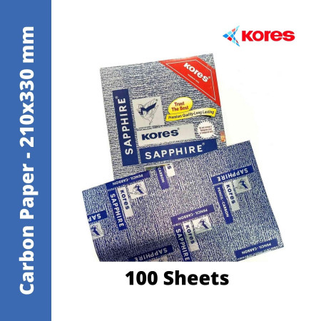 Kores Sapphire Carbon Paper Blue - 100 Sheets, 210mmx330mm