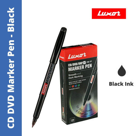 Luxor 1237F CD/OHP/DVD Permanent Marker - Black