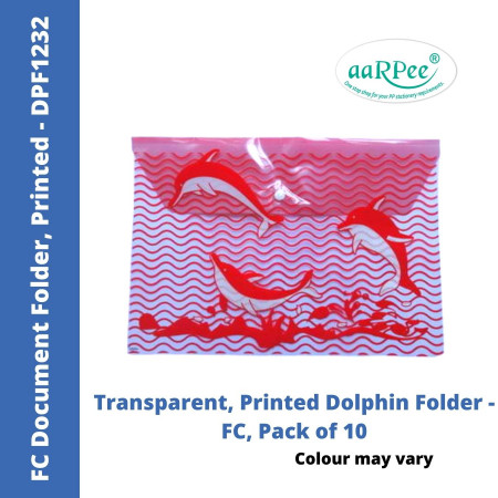 Aarpee FC Document Folder - Dolphin Print, 0.12 mm (DPF1232)