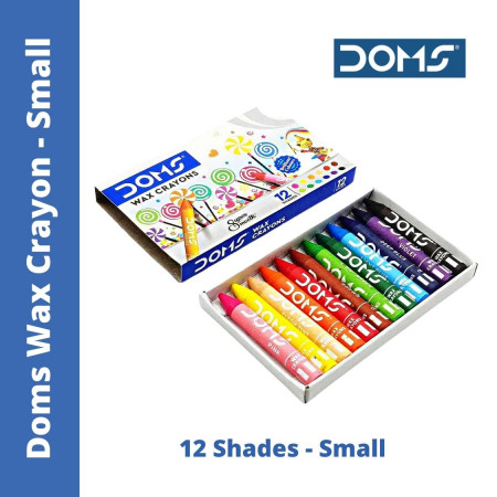 Doms Wax Crayons Small - 12 Shades