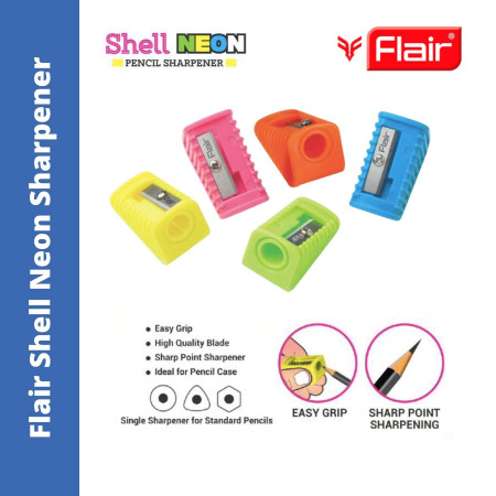 Flair Shell Neon Pencil Sharpener