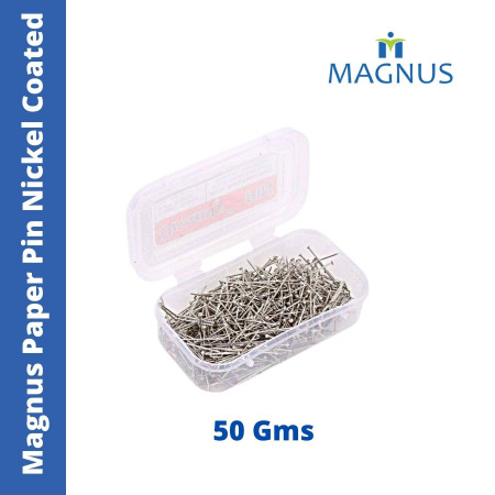 Magnus Paper Pins (All Pin) Nickel Coated - 50 gms (1403)