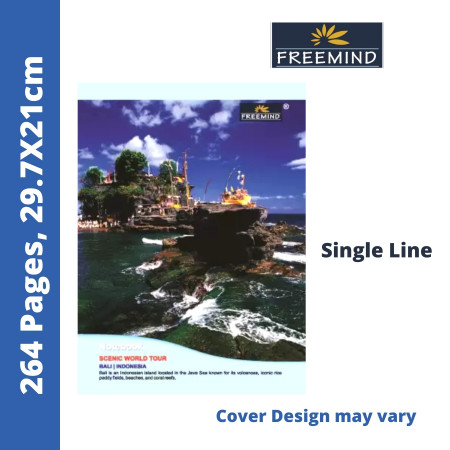 Freemind A4 Register - Single Line, 264 Pages, 29.7x21 cm (700363)