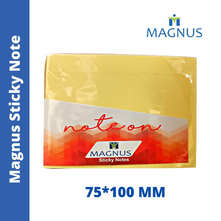 Magnus Sticky Notes 75x100mm - Yellow (1304)