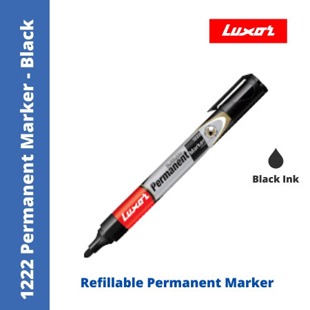 Luxor 1222 Permanent Marker - Black