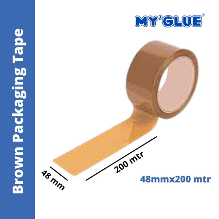 MyGlue Brown Packaging Tape - 48mmx200 mtr