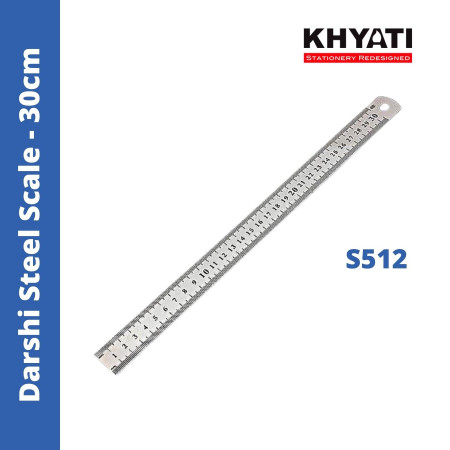 Khyati Darshi Steel Scale - 30 cm S512