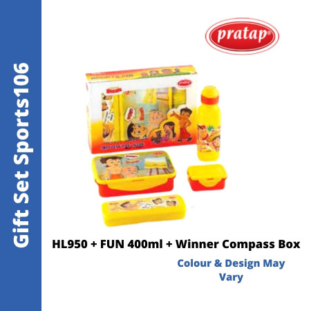 Pratap Gift Set (HL950+FUN400ml+Winner Compass Box) - Sports106