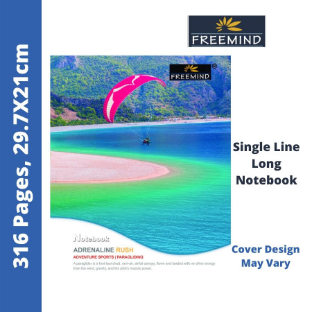 Freemind A4 Register - Single Line, 316 Pages, 29.7x21cm (700360)