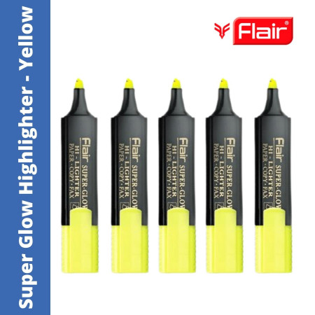 Flair Super Glow Highlighter - Yellow