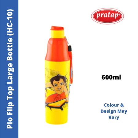 Pratap Pio Flip Top Large 600ml Water Bottle - HC10