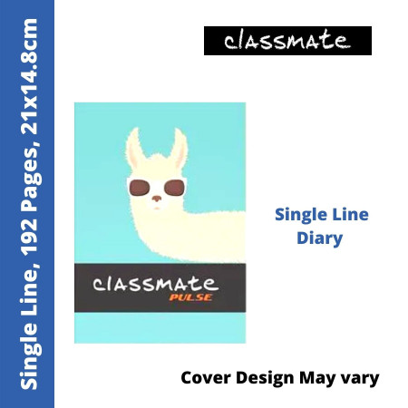 Classmate Pulse Diary - Single Line, 192 Pages, 21x14.8 cm (2100156)