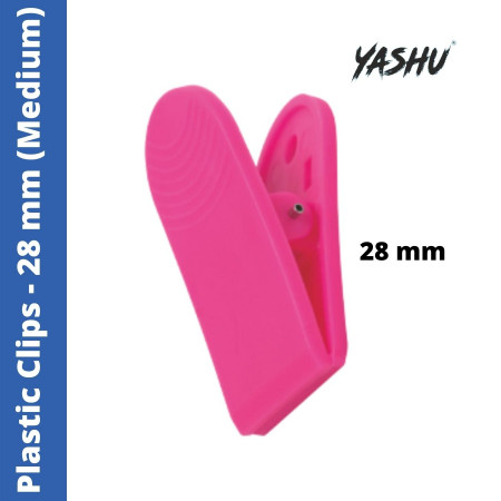 Yashu Plastic Paper Clips Medium - 28 mm