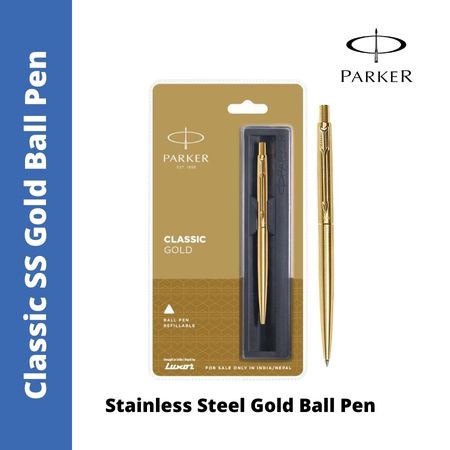 Parker Classic Gold Ball Pen (MRP - Rs. 600)