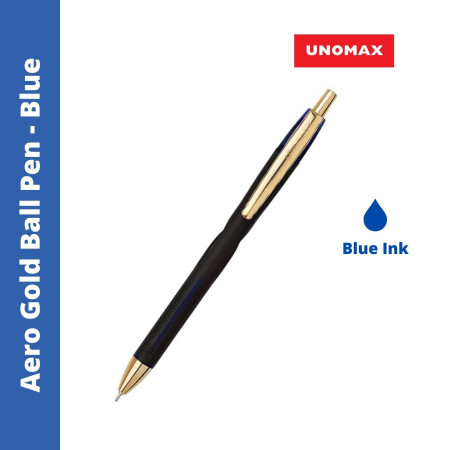 Unomax Aero Gold Ball Pen - Blue