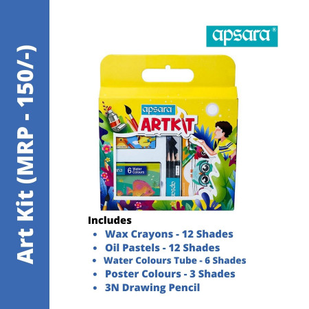 Apsara 9 Pcs. Stationery Kit | Vishal Mega Mart India