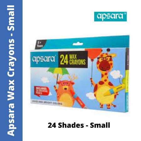 Apsara Wax Crayons Small - 24 Shades