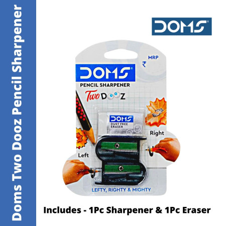 Doms Two Dooz Pencil Sharpener (Sharpener+Eraser)