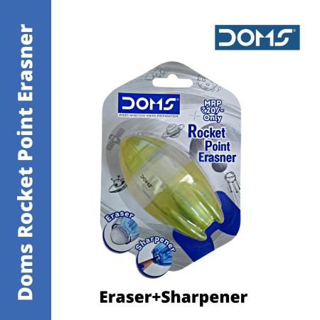 Doms Rocket Point Erasner (Eraser+Sharpener)