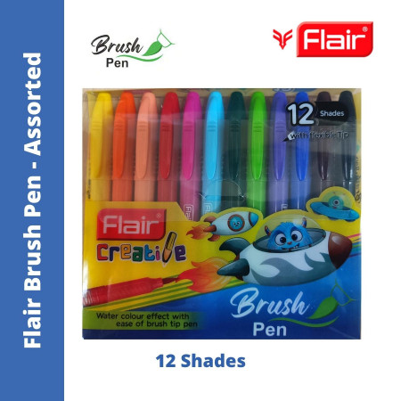Flair Brush Pen - 12 Shades