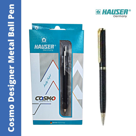 Hauser Cosmo Designer Metal Ball Pen - Blue