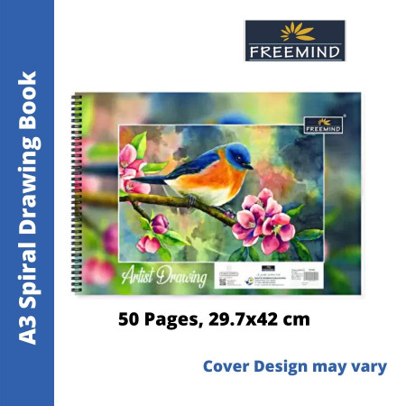 1pc A4/A3 Sketchbook With 100g Thick, Non-Translucent Paper And Portable Spiral  Drawing Book | SHEIN USA