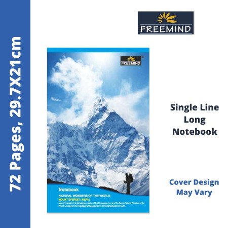 Freemind A4 Register - Single Line, 72 Pages, 29.7x21cm (700304)