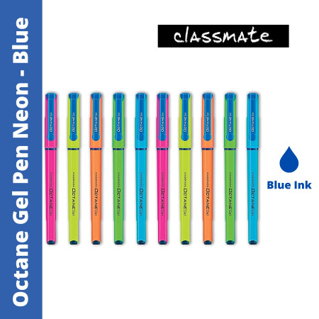 Classmate Octane Gel Pen Neon - Blue (4030666)